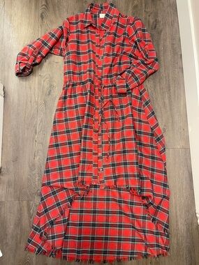 1.4.3. Story by Line Up Red and Black Plaid Shirt